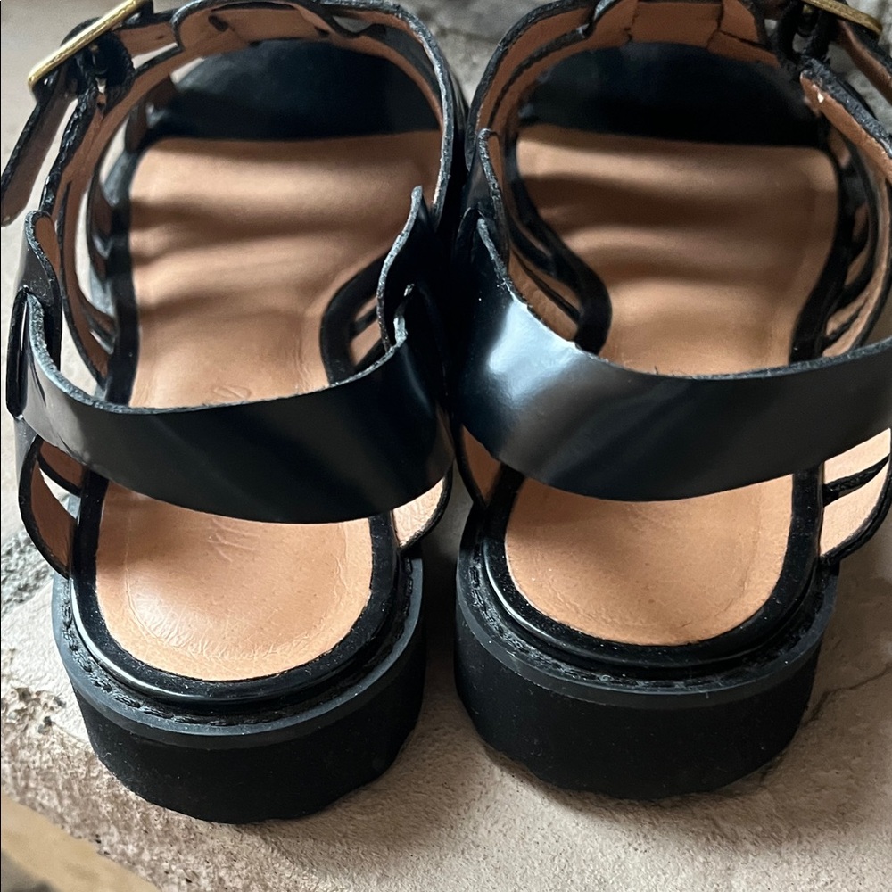 Madewell Black and Tan Leather Sandals - Picture 4 of 4